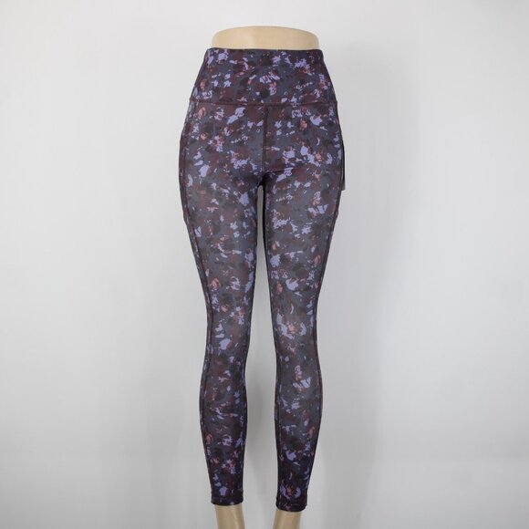 A Core $58 Sz S 27 Gray Purple Multi Color Pull On Poly Spandex AW Pant - Picture 2 of 14